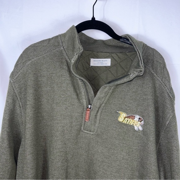 BoxerCraft Jacket Half Zip Long Sleeve Saint Bernard Logo Pullover 1/2 Zip Top - Picture 8 of 15